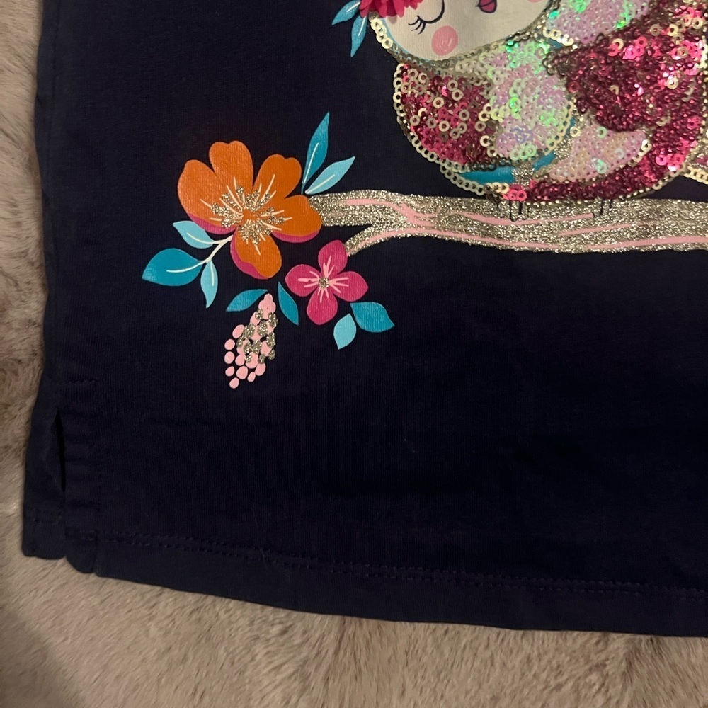 Isaac Mizrahi Kids Navy Floral Animal Tank Top - Picture 5 of 9